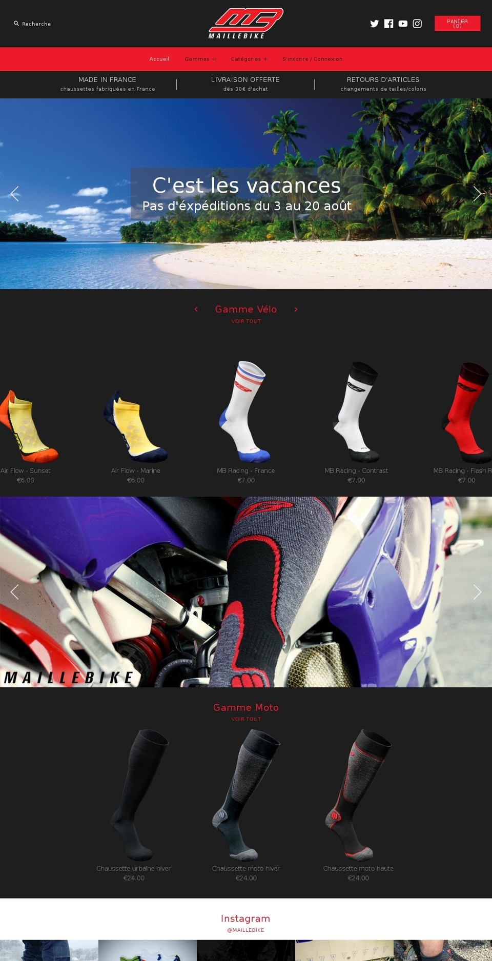 maillebike.com shopify website screenshot