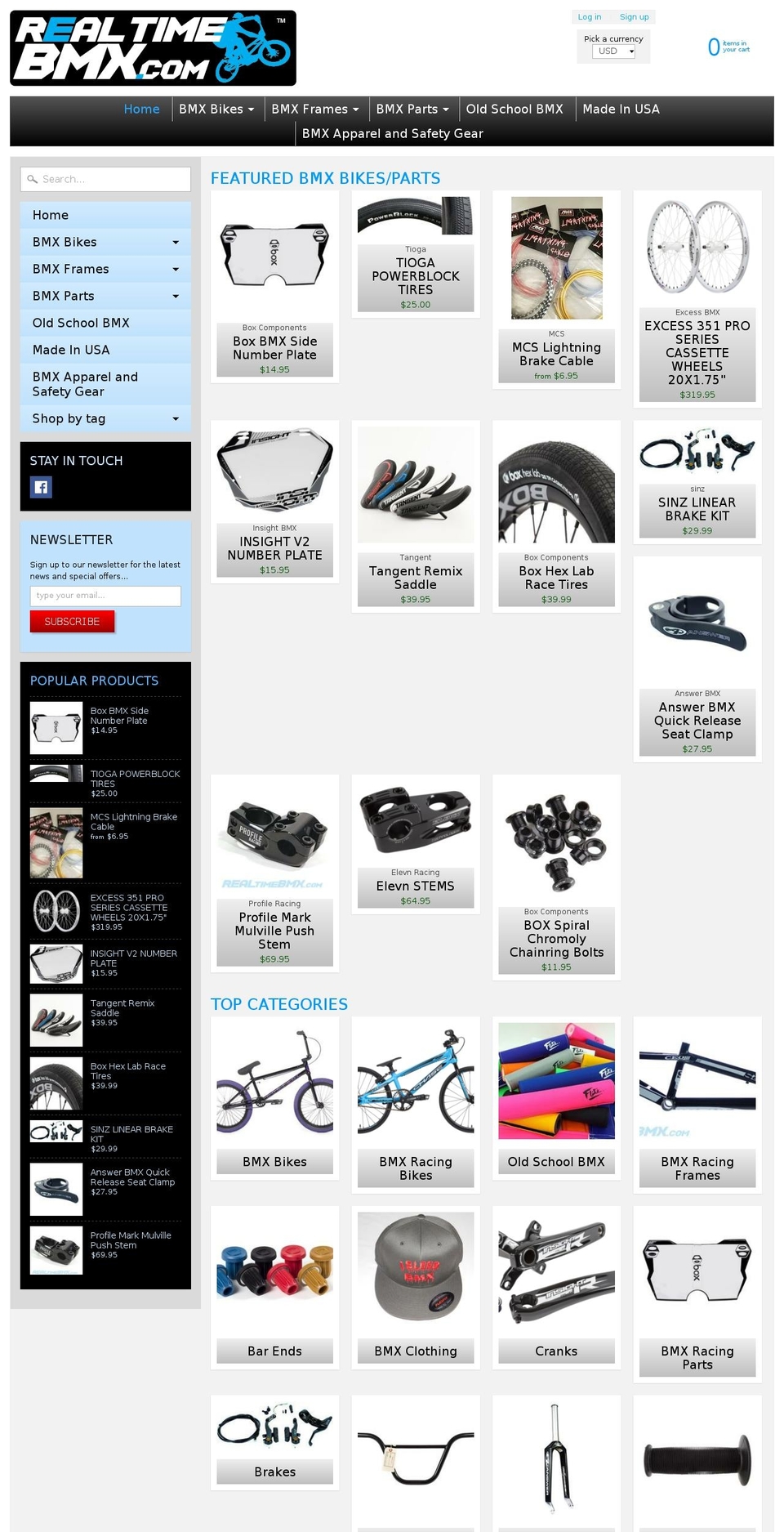 mailorderbmx.com — Shopify storefront screenshot