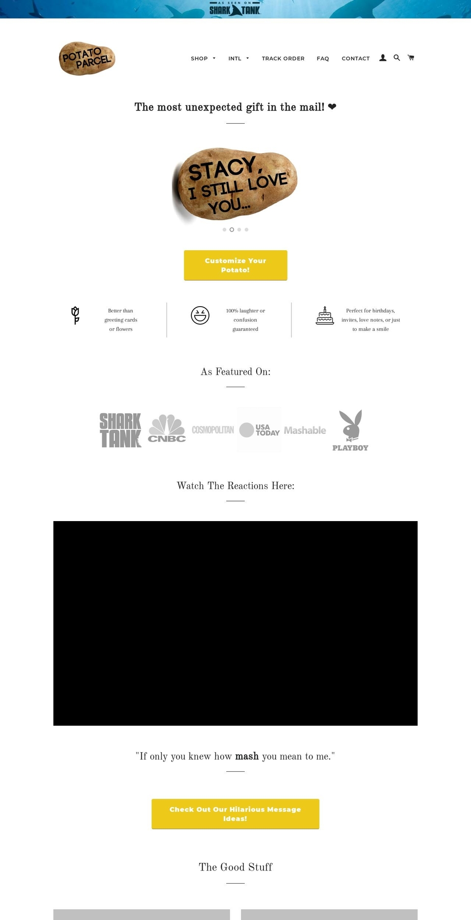 mailpotatoes.com shopify website screenshot
