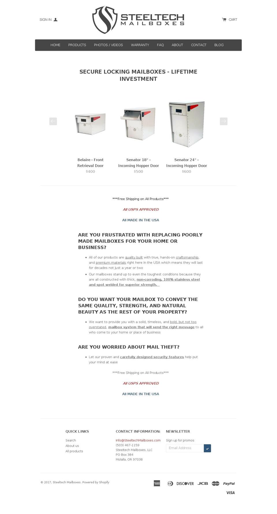 mailsystemsnw.com shopify website screenshot