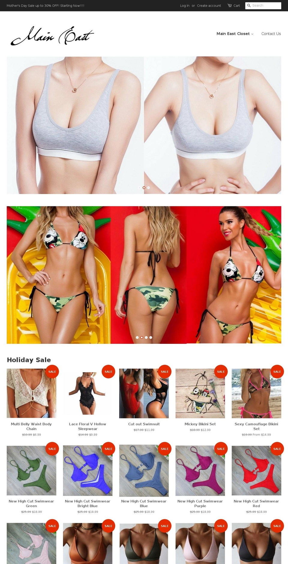 main-east.com — Shopify storefront screenshot