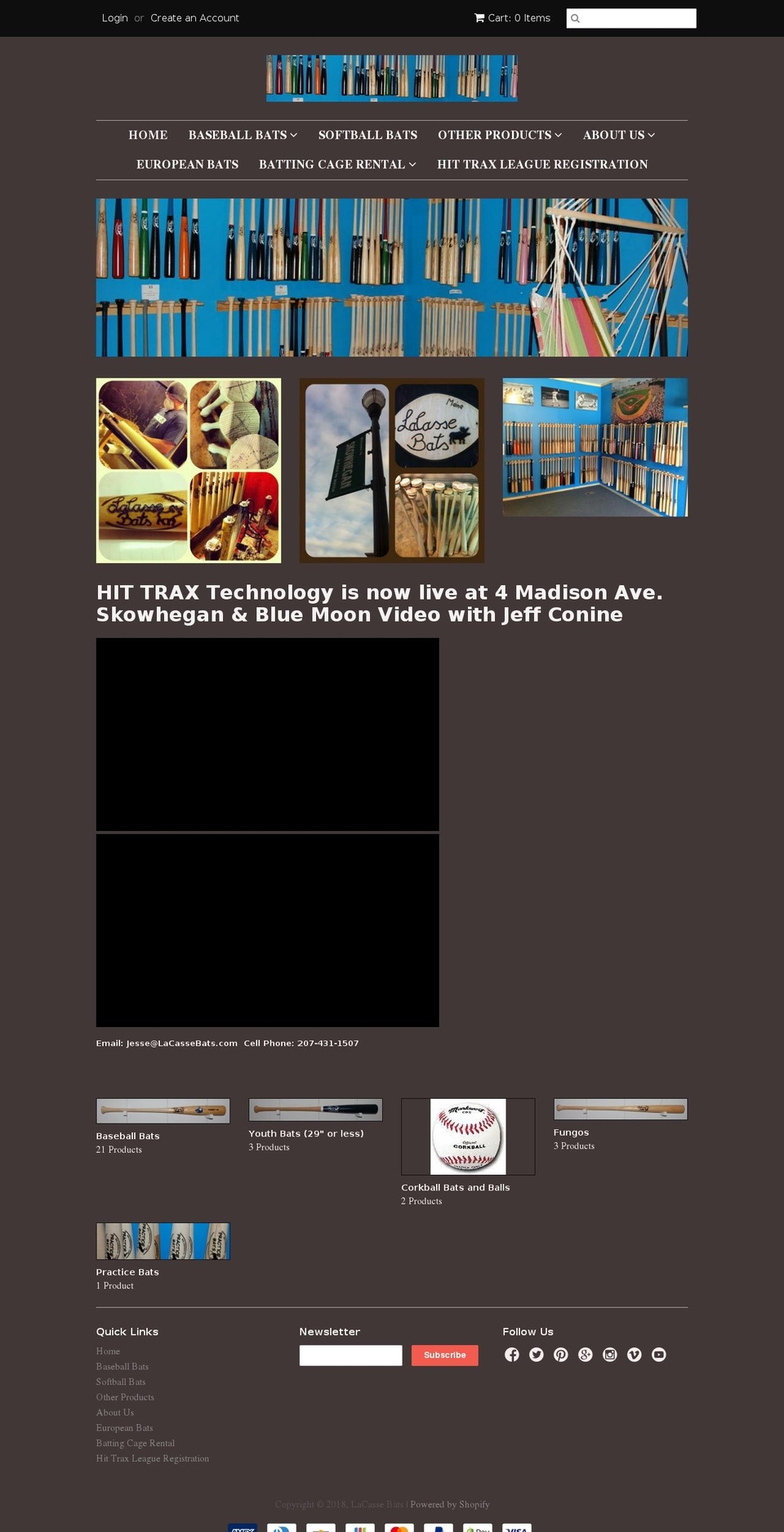 mainbats.com — Shopify storefront screenshot