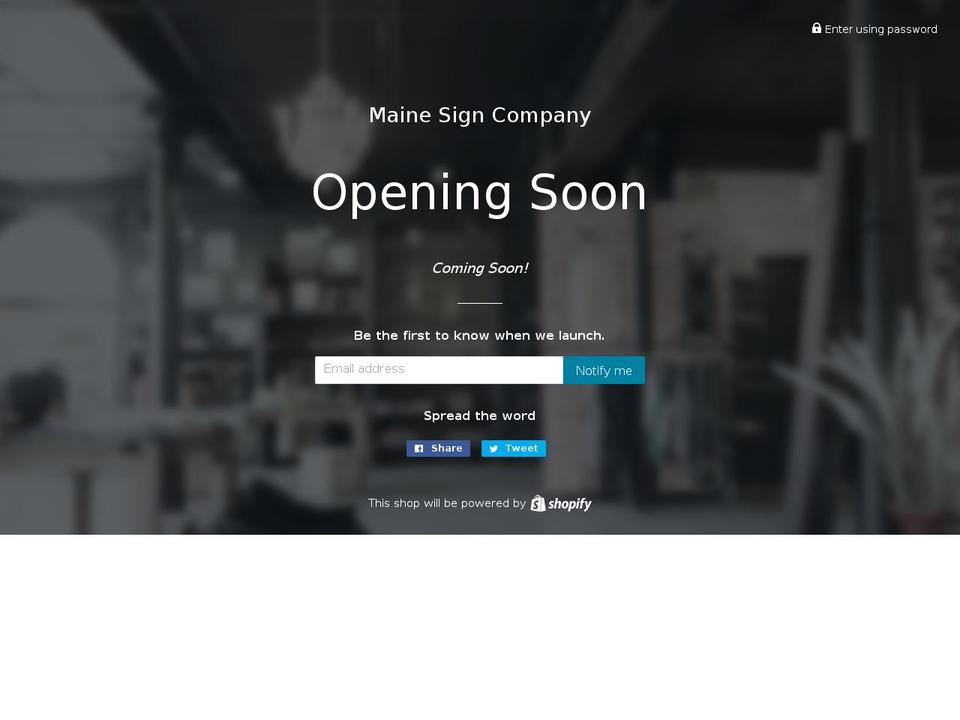 mainecustomwoodworking.com shopify website screenshot