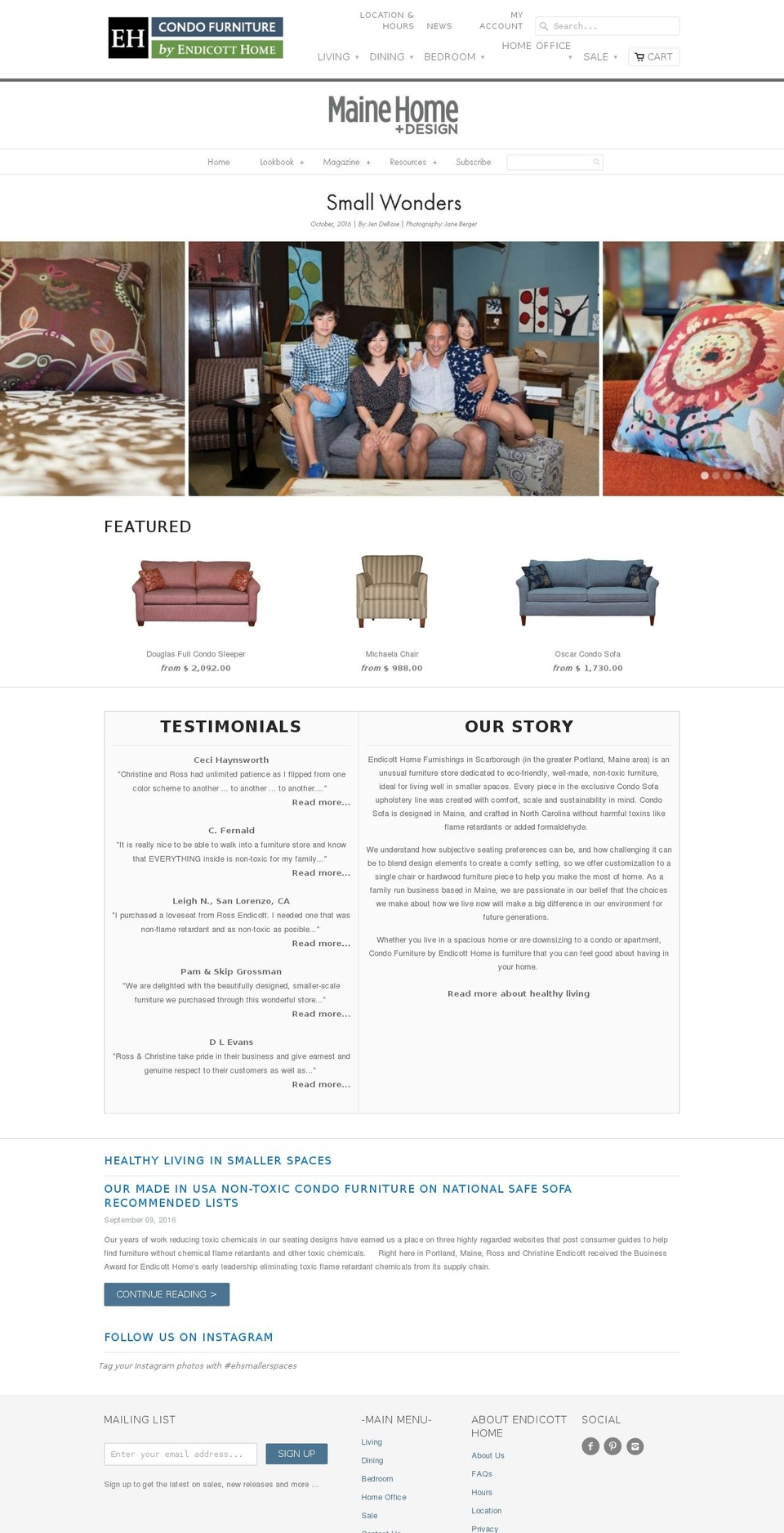 Elto - Color Swatches Shopify theme site example mainedesigncenter.com