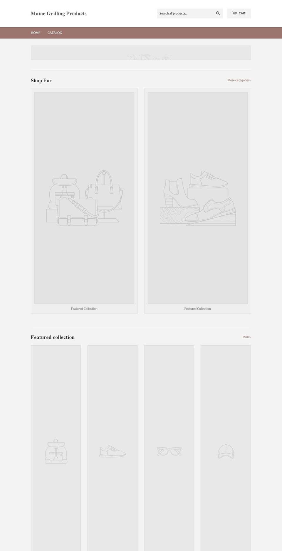 mainegrillingproducts.com — Shopify storefront screenshot