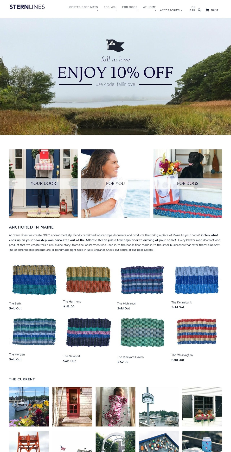 mainelobstermats.com — Shopify storefront screenshot