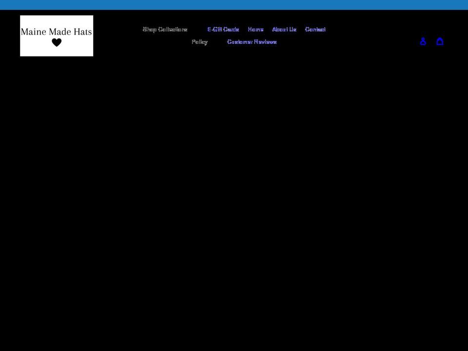 mainemadehats.com shopify website screenshot