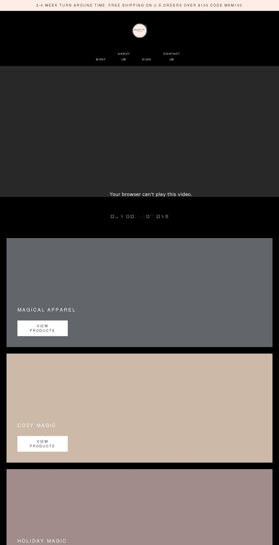 mainstmorgan.com shopify website screenshot