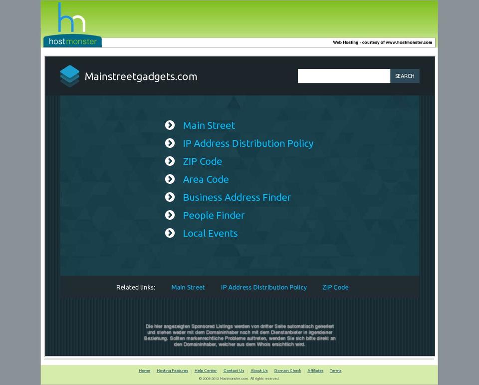 mainstreetgadgets.com — Shopify storefront screenshot