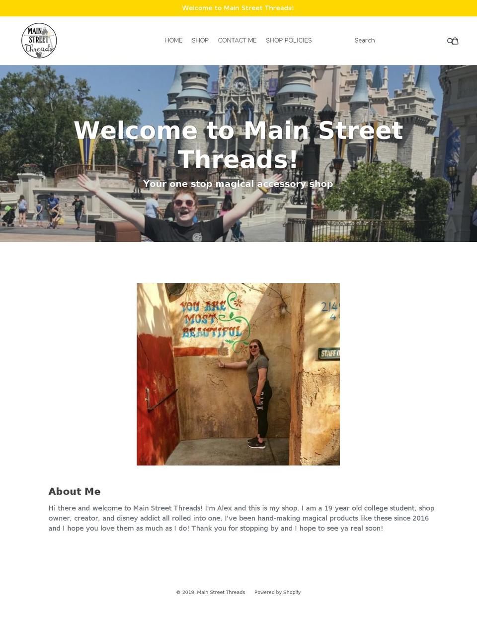 mainstreetthreads.com — Shopify storefront screenshot