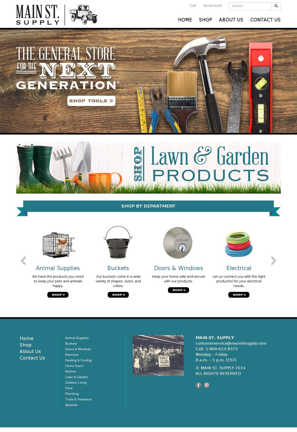 mainstsupply.com shopify website screenshot