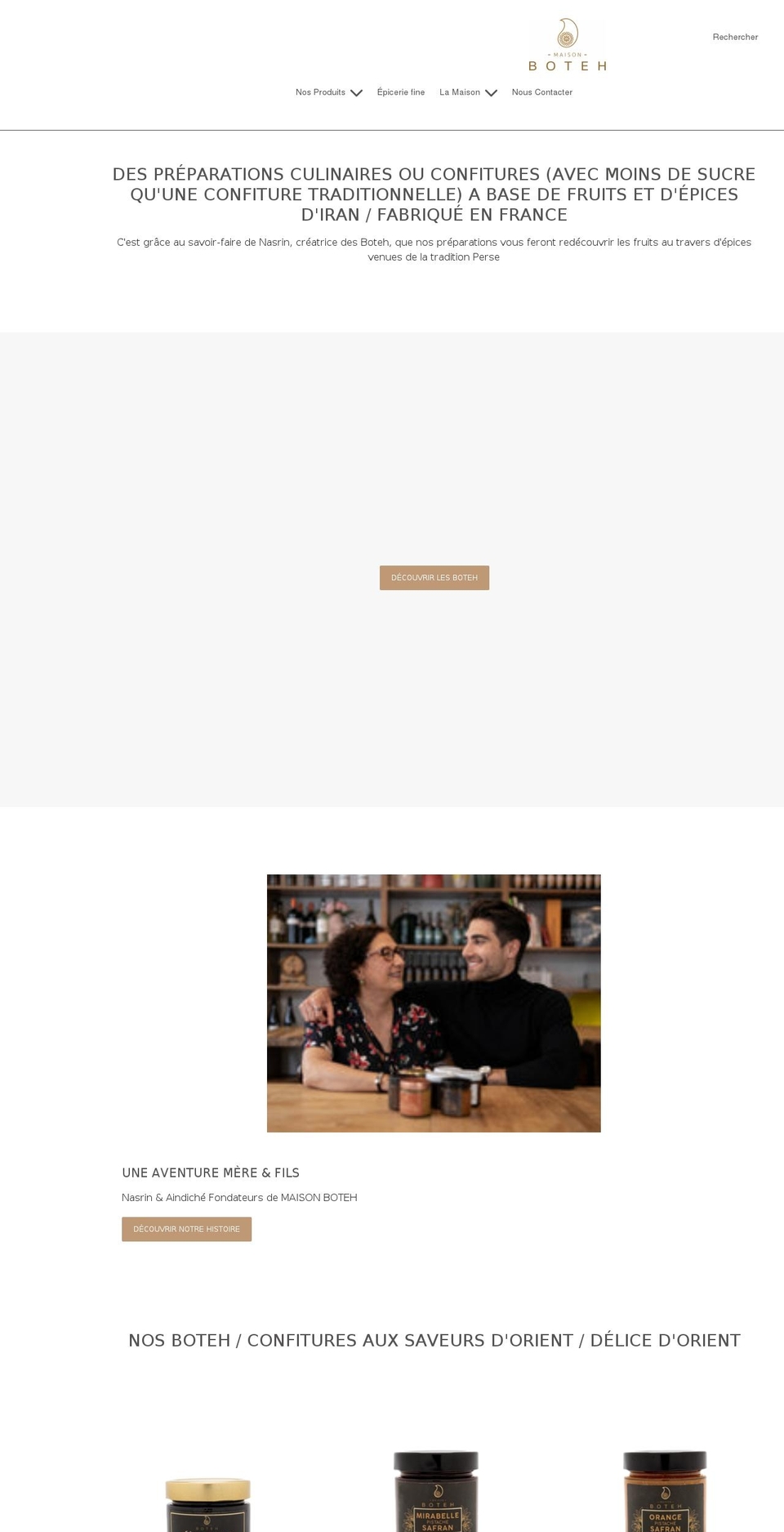 maison-boteh.com shopify website screenshot