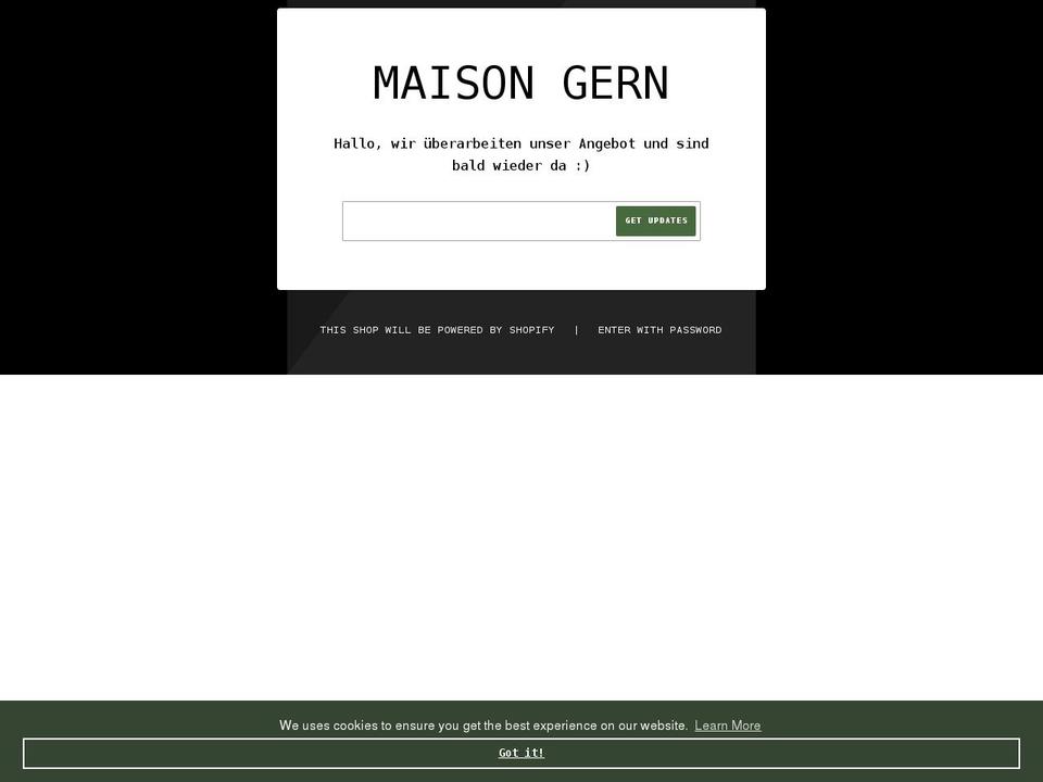 maison-gern.myshopify.com shopify website screenshot