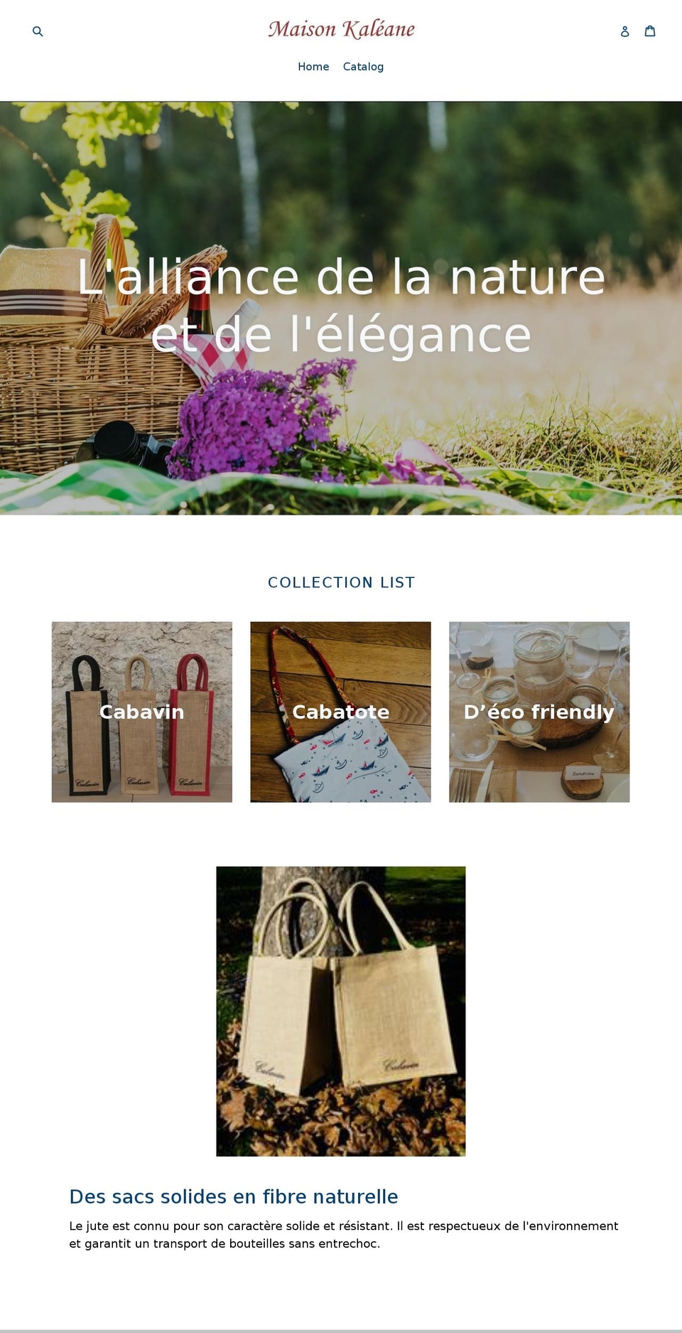 maison-kaleane.com — Shopify storefront screenshot