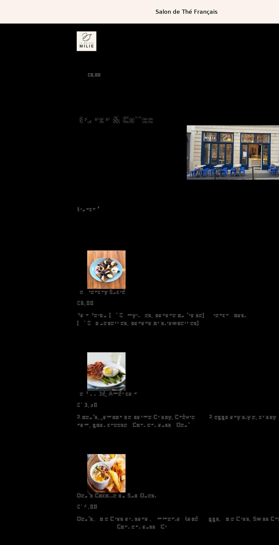 maison-milie.com shopify website screenshot