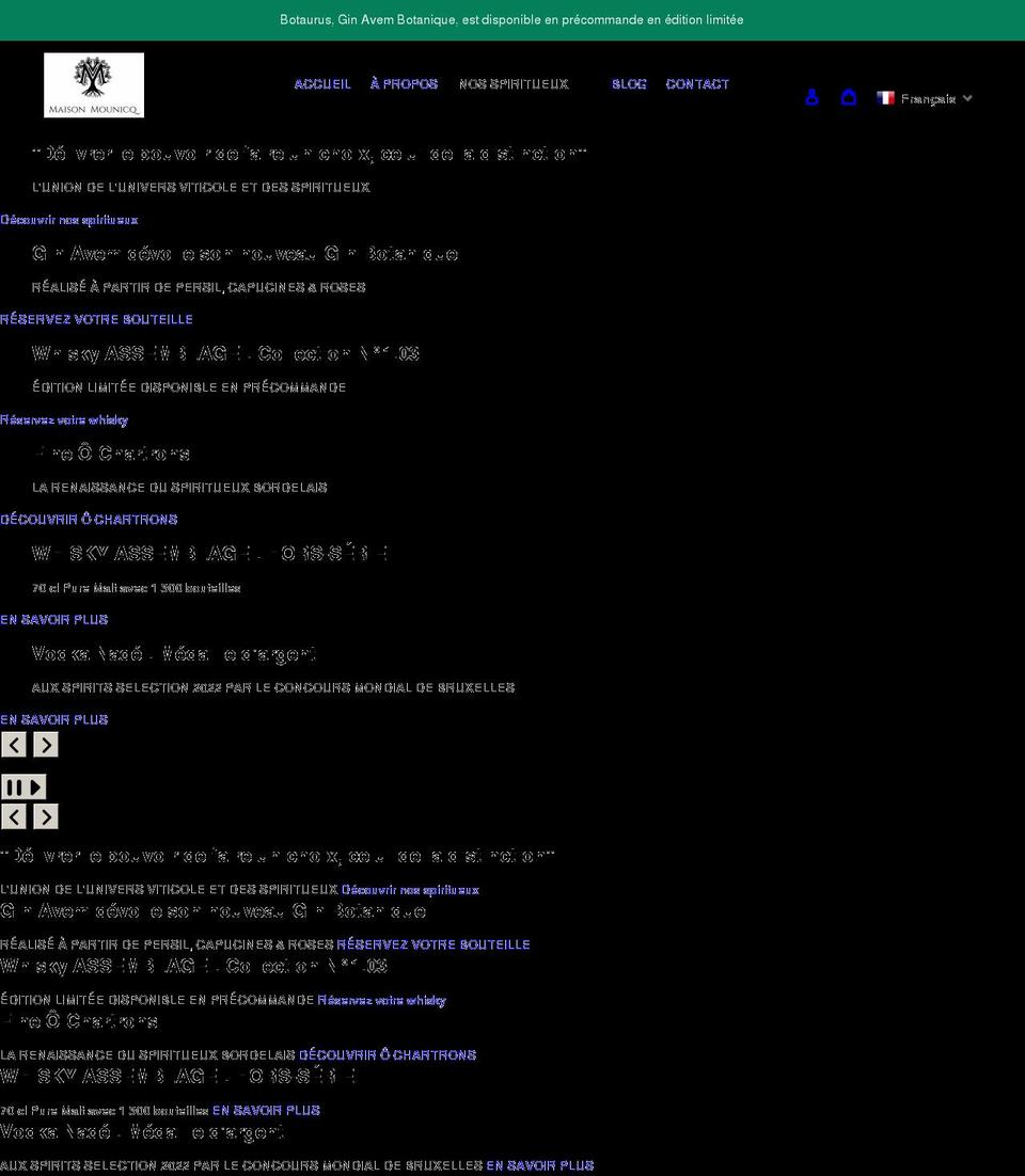 maison-mounicq.com shopify website screenshot
