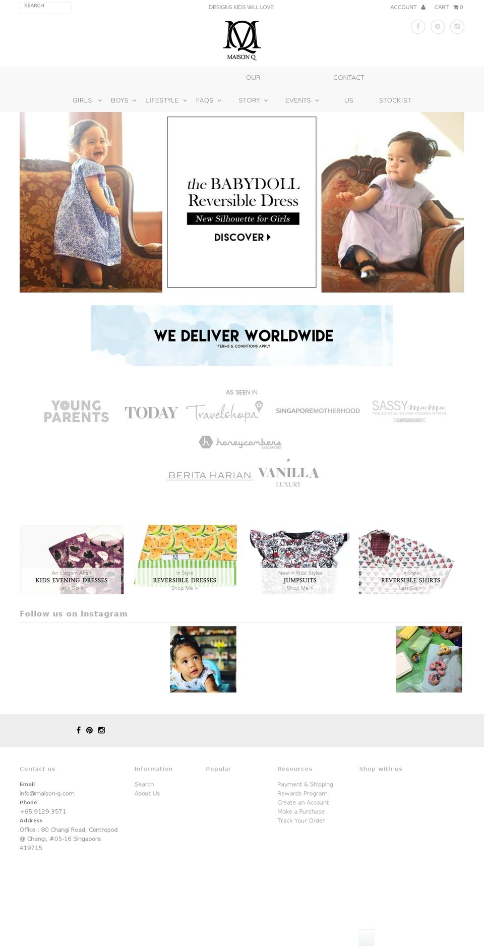 maison-q.com shopify website screenshot