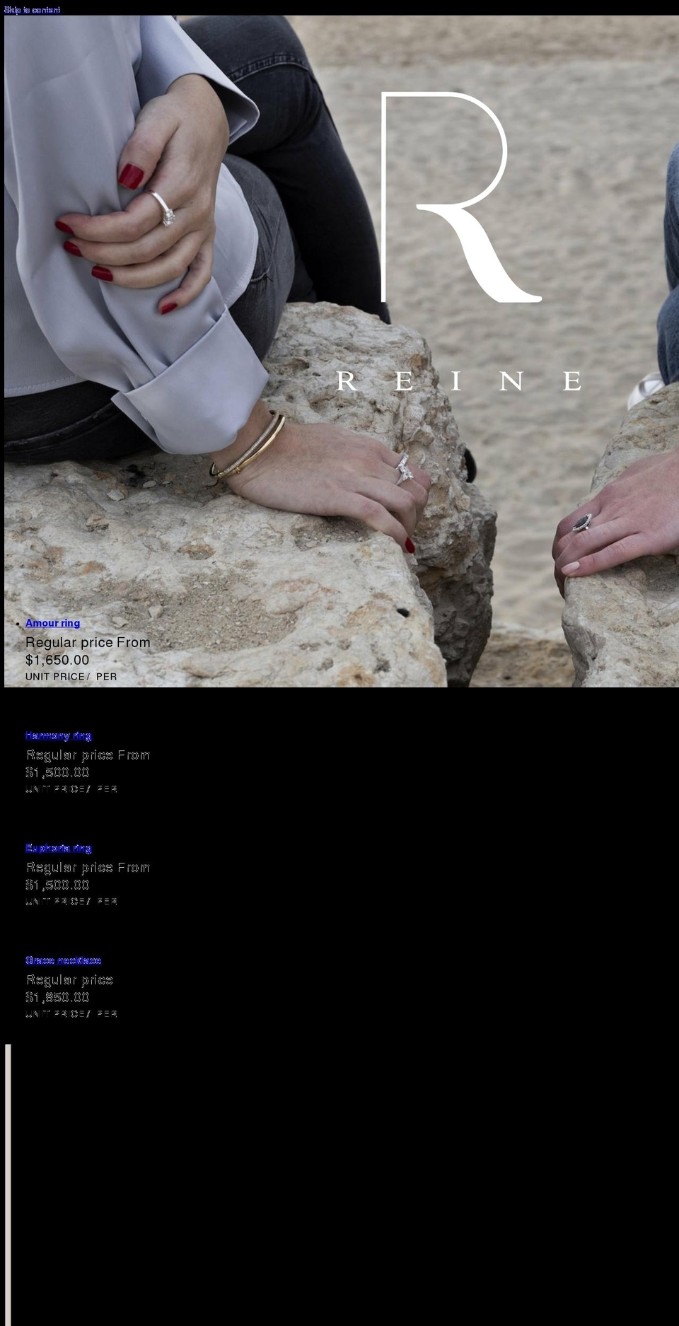 maison-reine.com shopify website screenshot