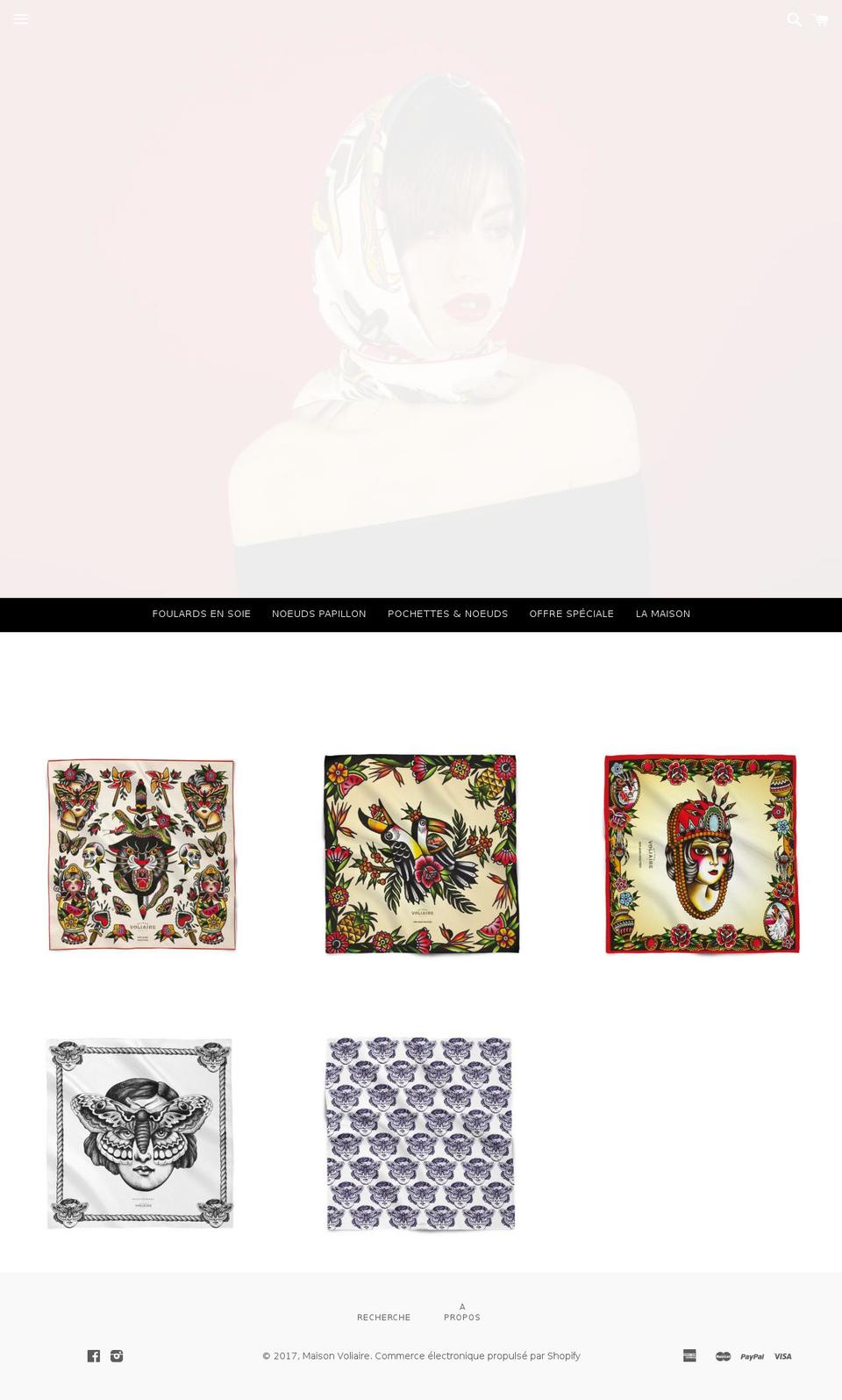 maison-voliaire.com shopify website screenshot