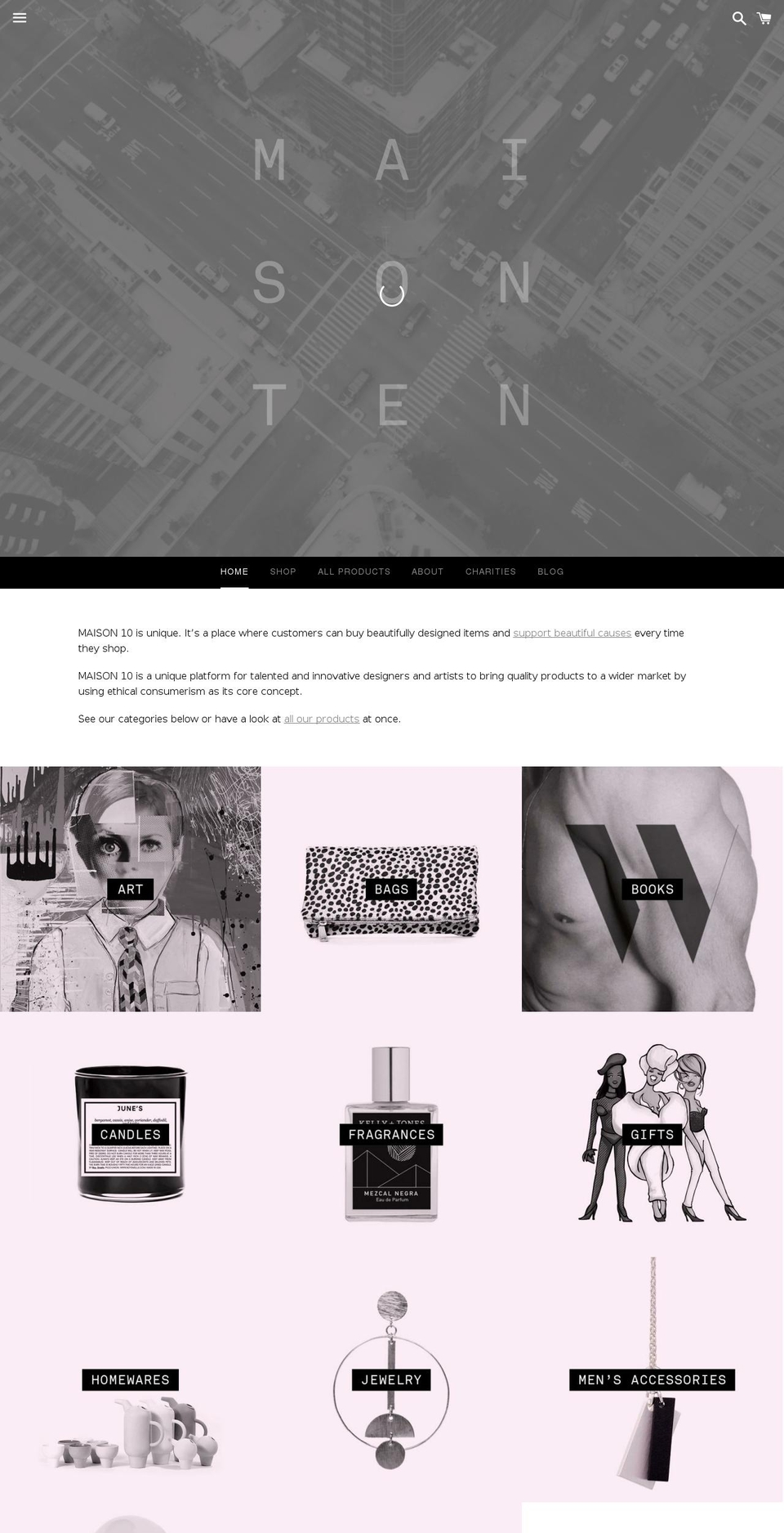 maison10.com shopify website screenshot