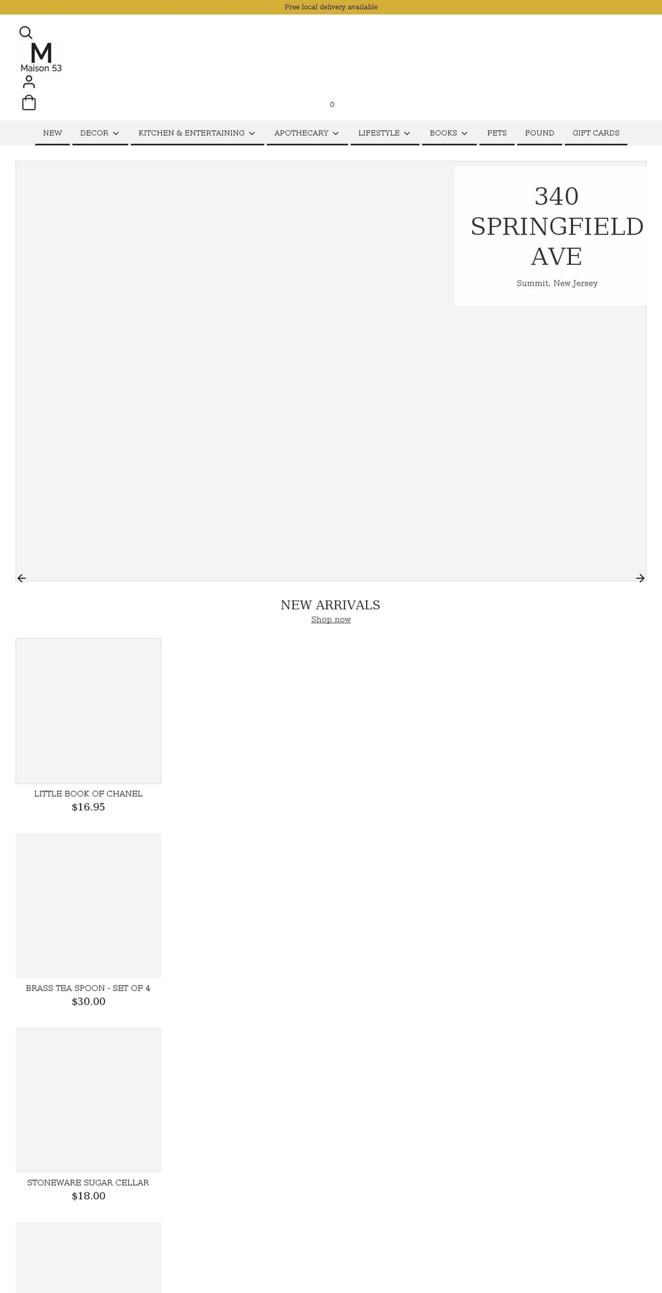 maison53.com shopify website screenshot