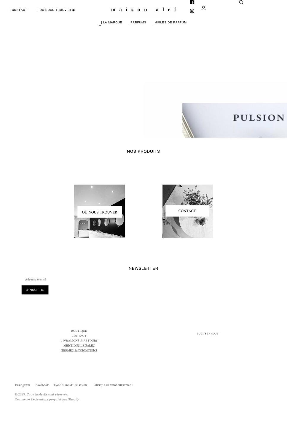 maisonalef.com shopify website screenshot