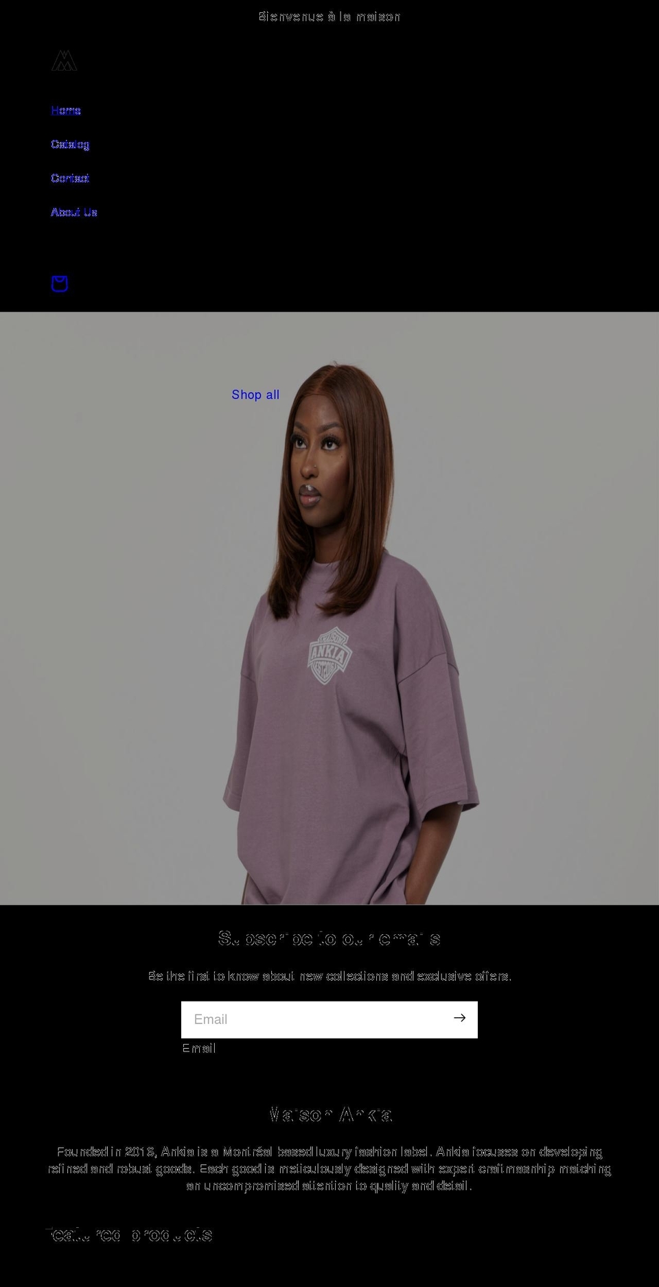 maisonankia.com shopify website screenshot