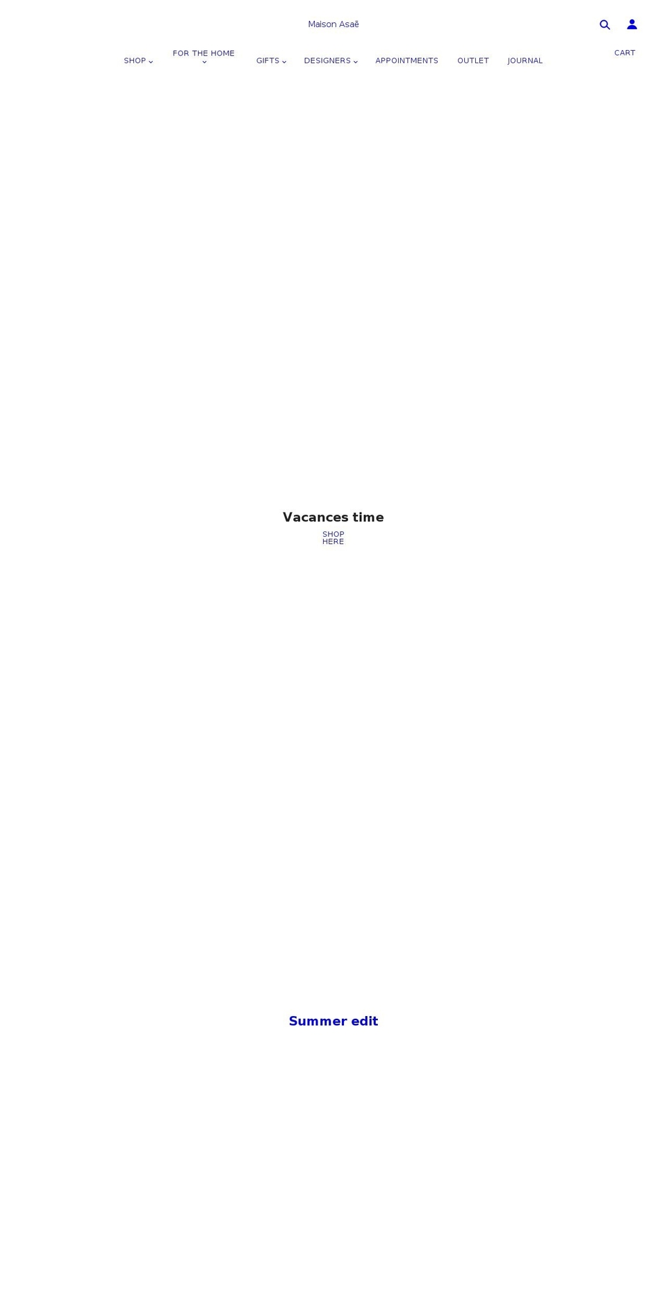 maisonasae.com shopify website screenshot