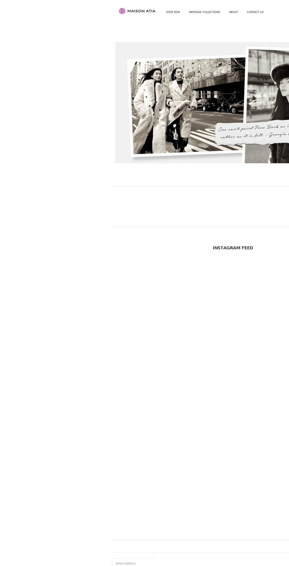 maisonatia.com shopify website screenshot