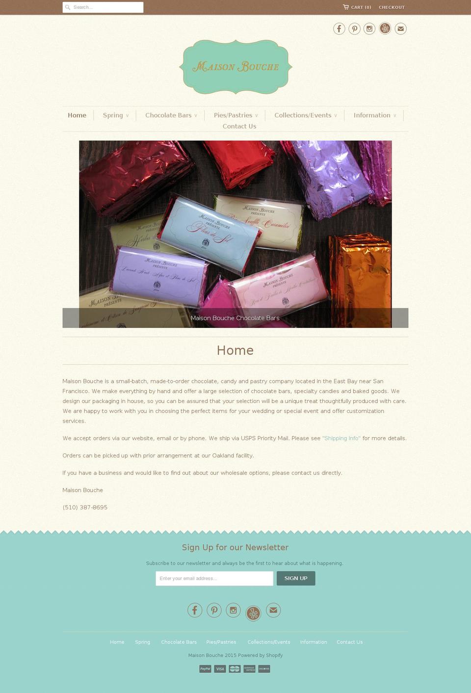 maisonbouche.com shopify website screenshot