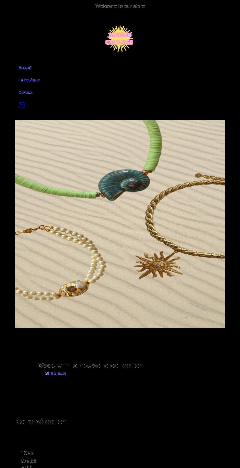 maisoncalvaise.com shopify website screenshot