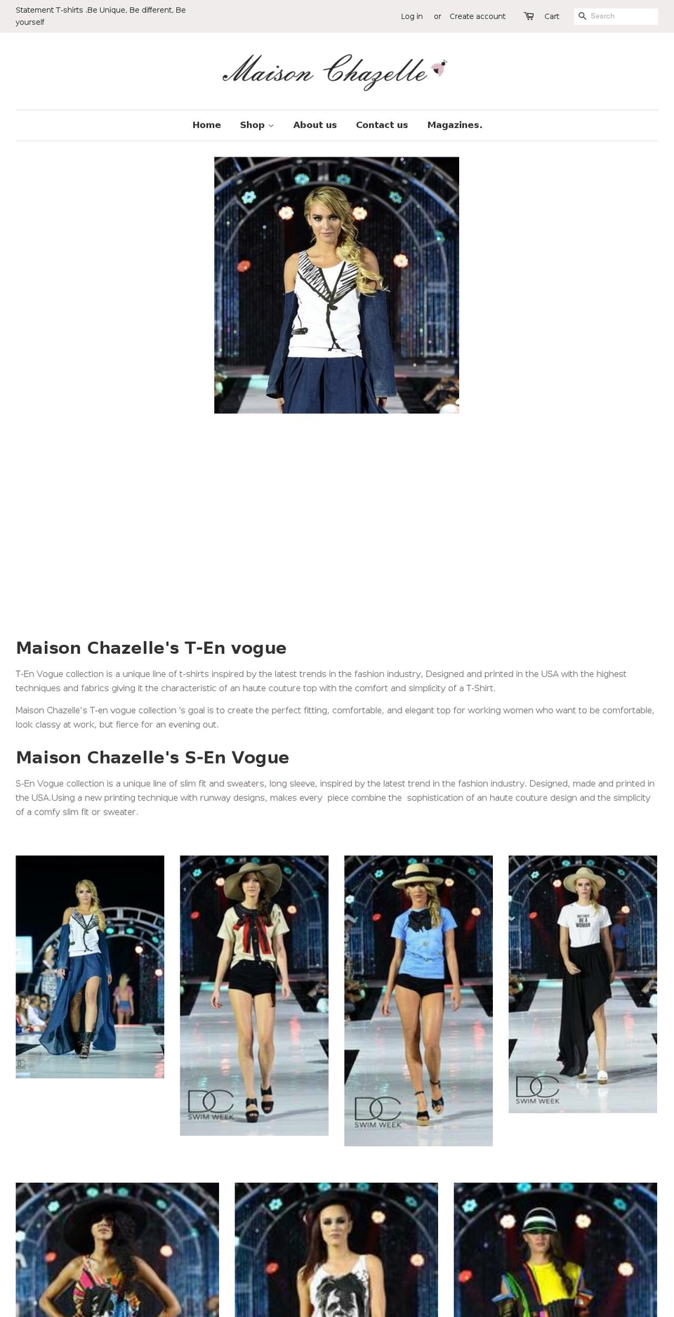 maisonchazelle.com shopify website screenshot