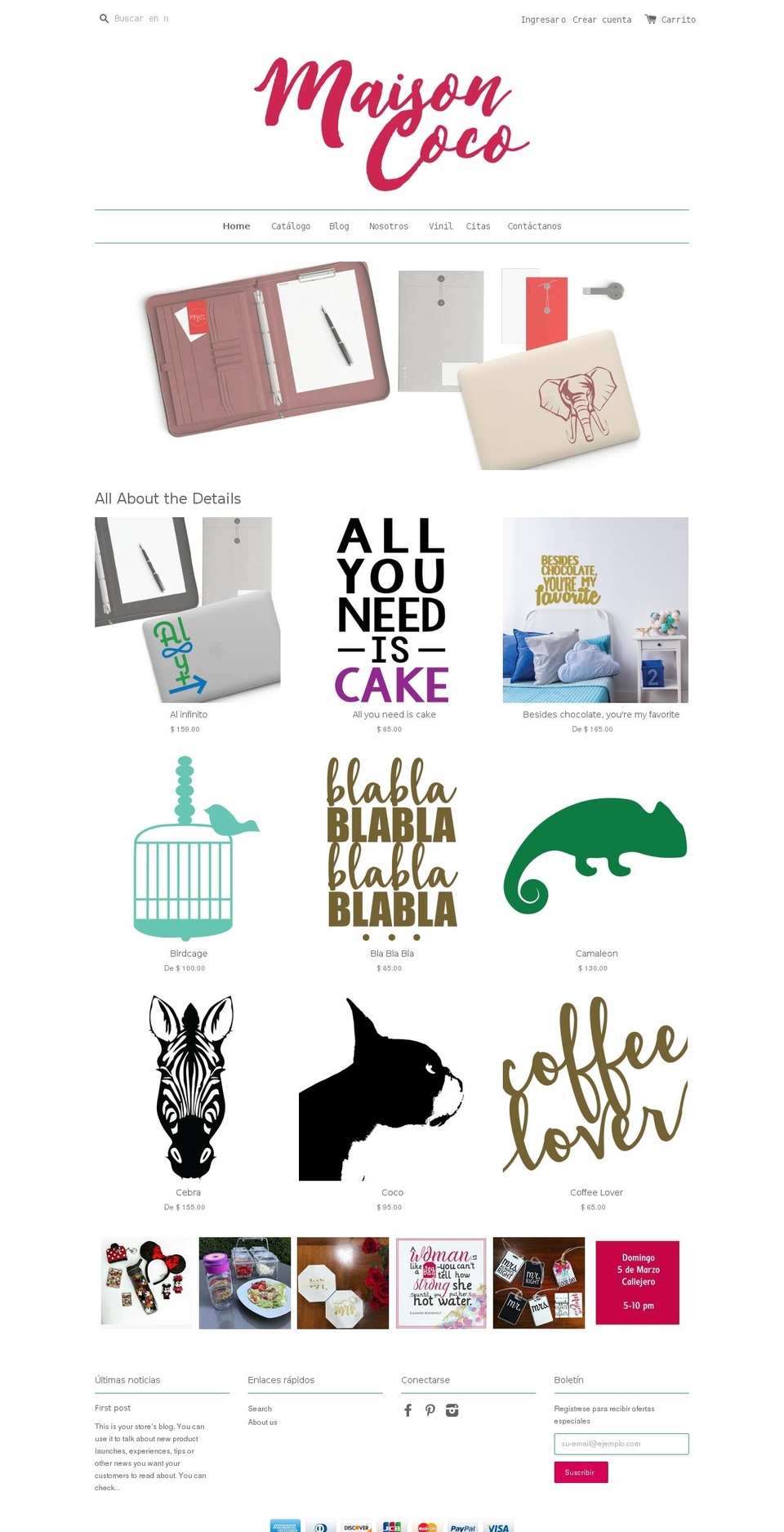 maisoncocodecor.com shopify website screenshot