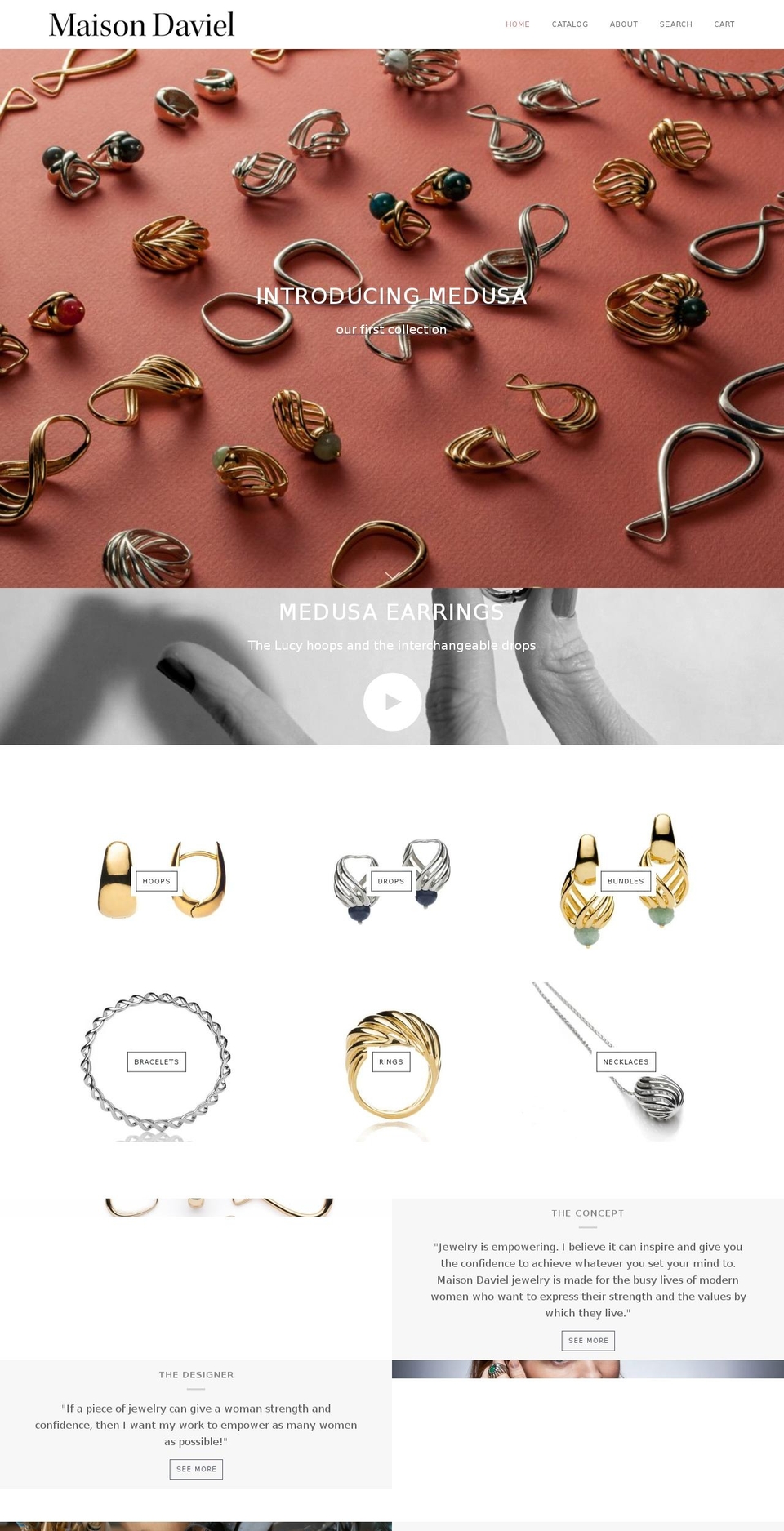 maisondaviel.com — Shopify storefront screenshot