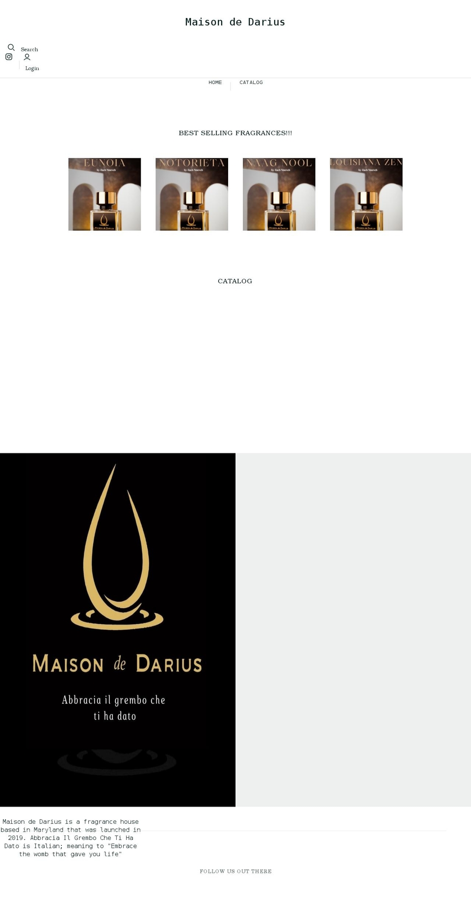 maisondedarius.com shopify website screenshot