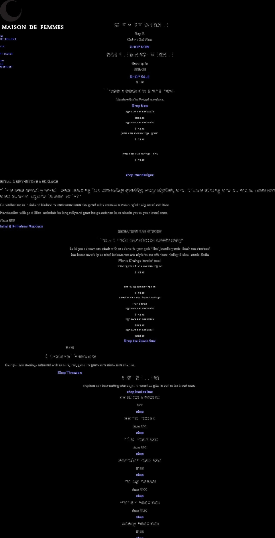 maisondefemmes.com shopify website screenshot