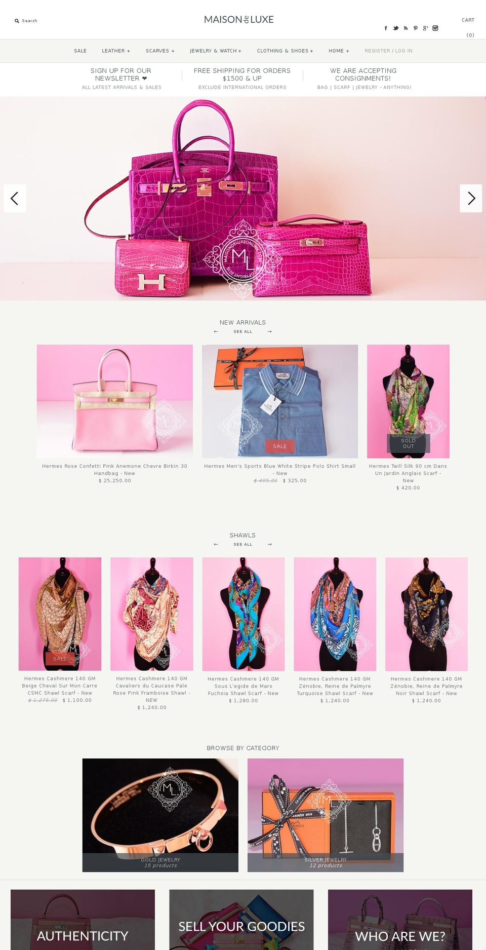 maisondeluxeonline.com shopify website screenshot