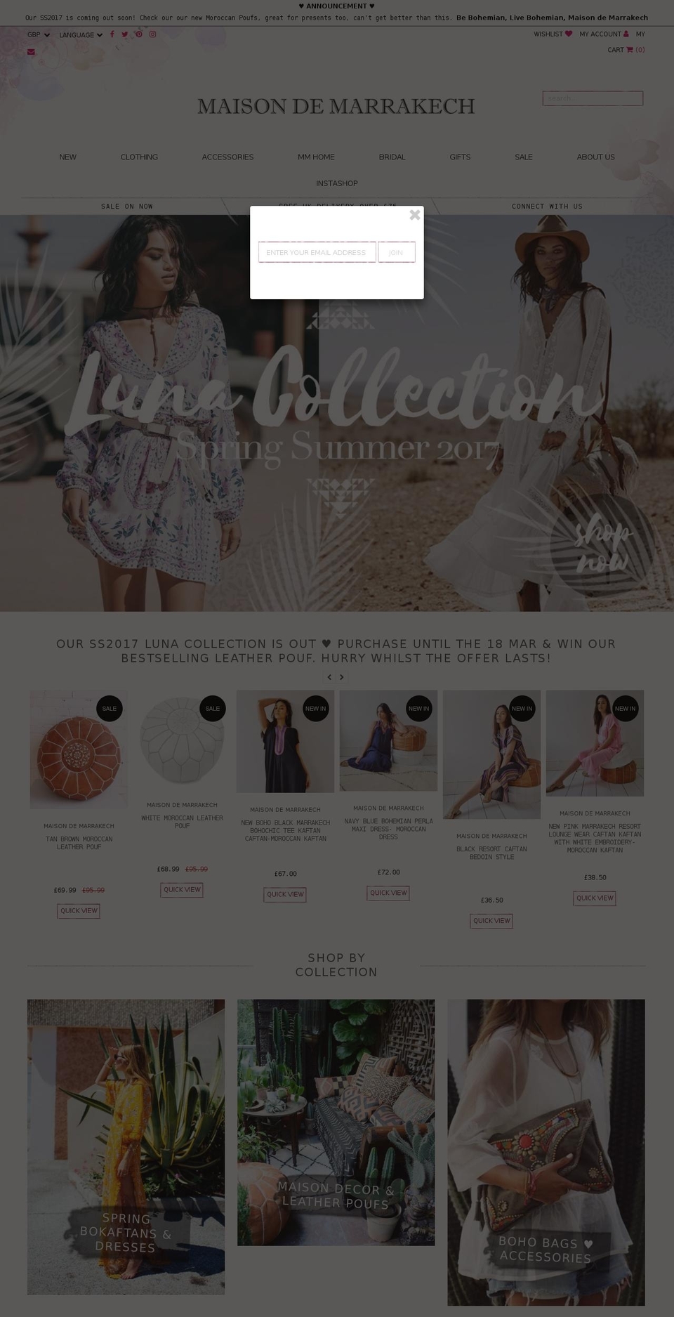 lastest eastside co version Jan Shopify theme site example maisondemarrakech.com