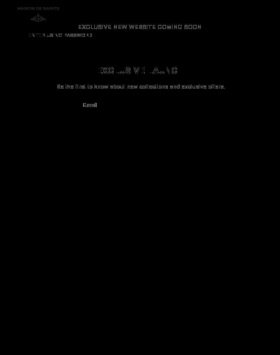 maisondesaints.com — Shopify storefront screenshot