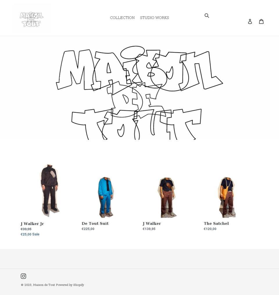 maisondetout.com shopify website screenshot