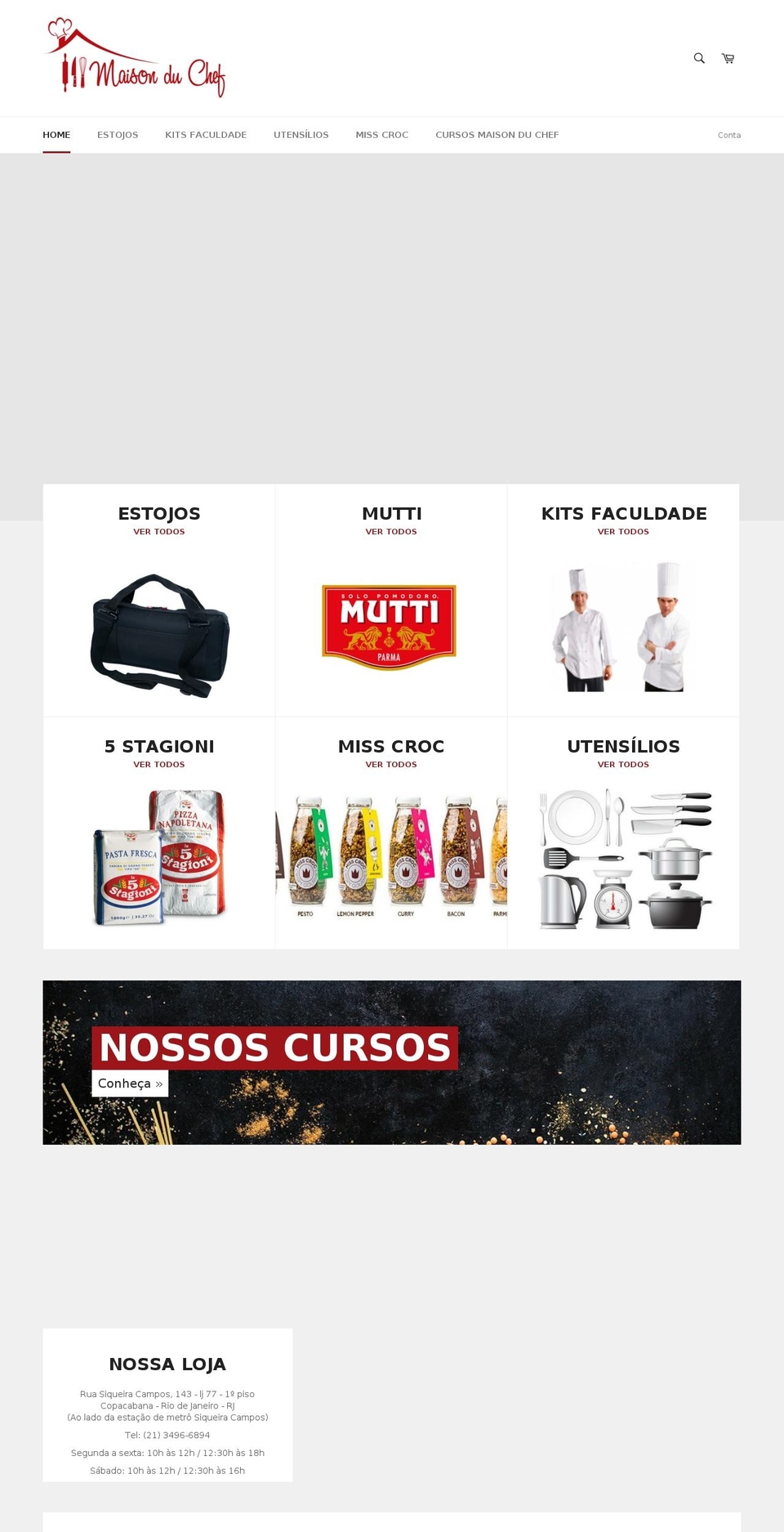 maisonduchef.com.br shopify website screenshot