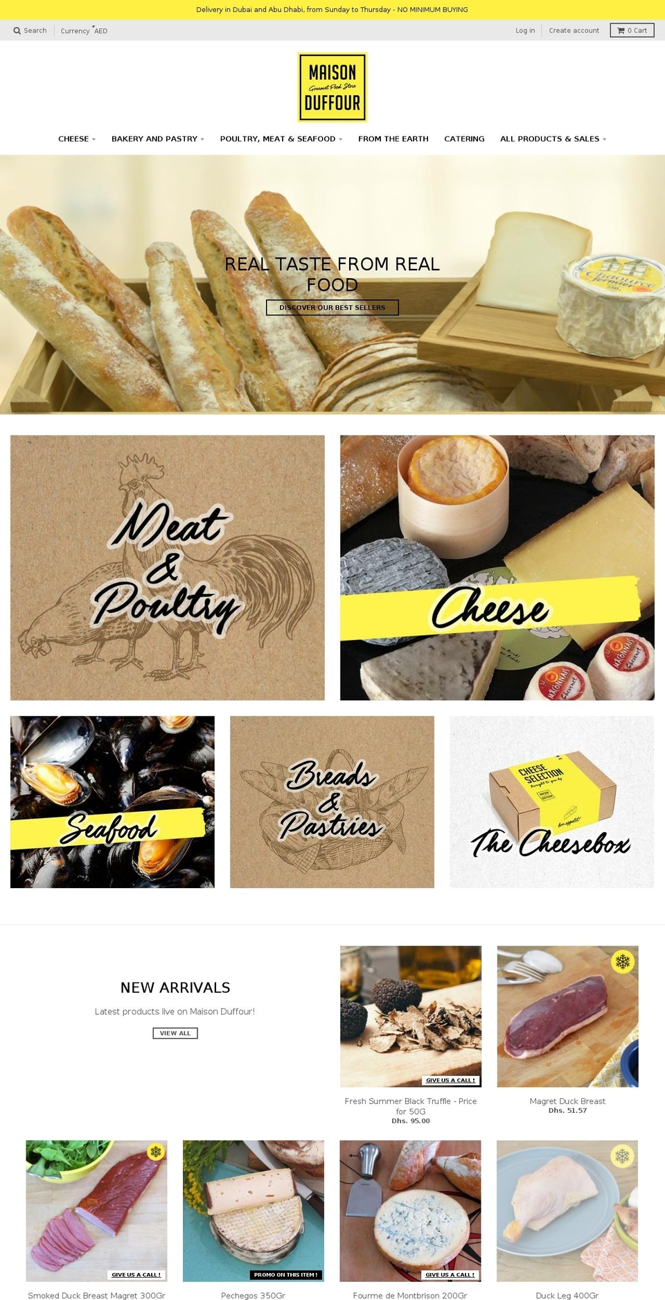 maisondufour.com — Shopify storefront screenshot