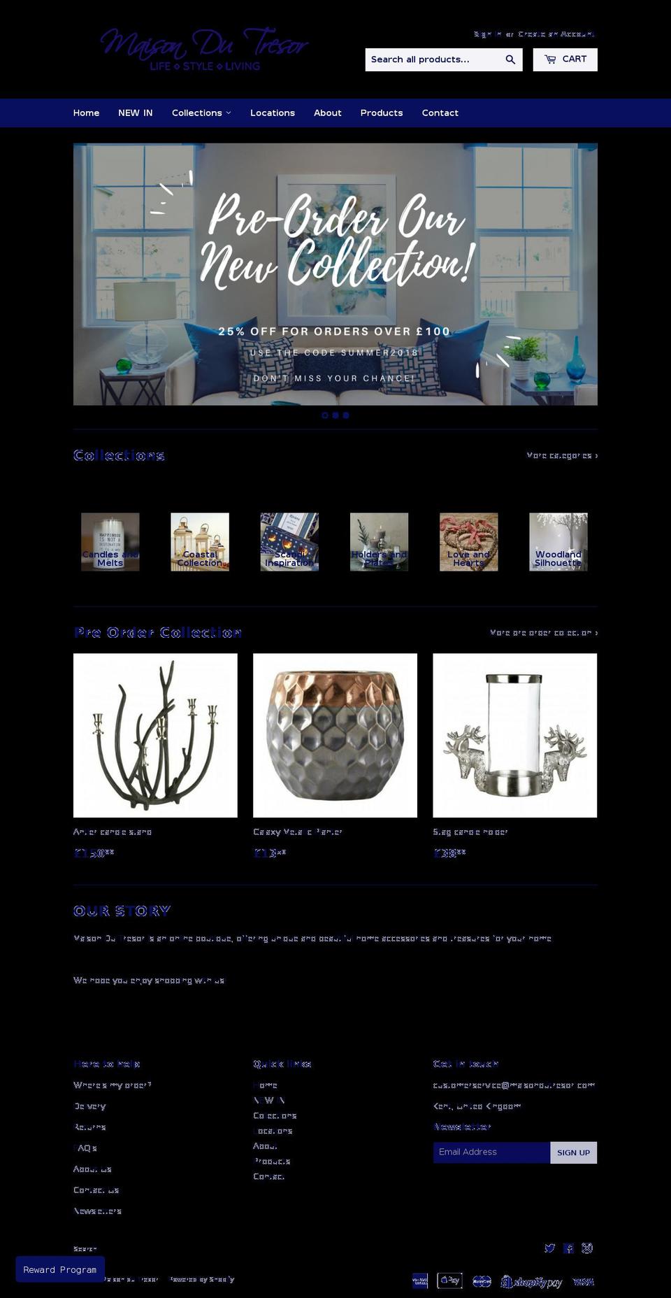 maisondutresor.com — Shopify storefront screenshot