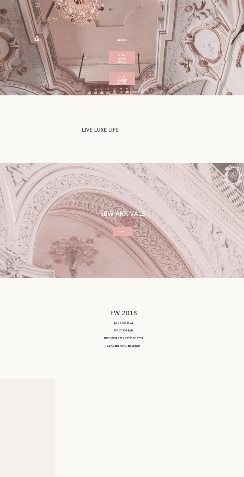 maisonfleurrose.com shopify website screenshot