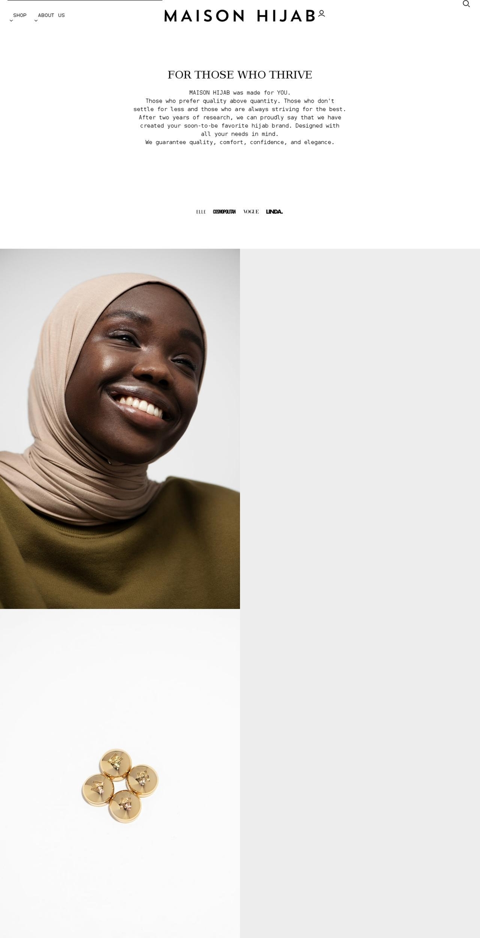 maisonhijab.com shopify website screenshot