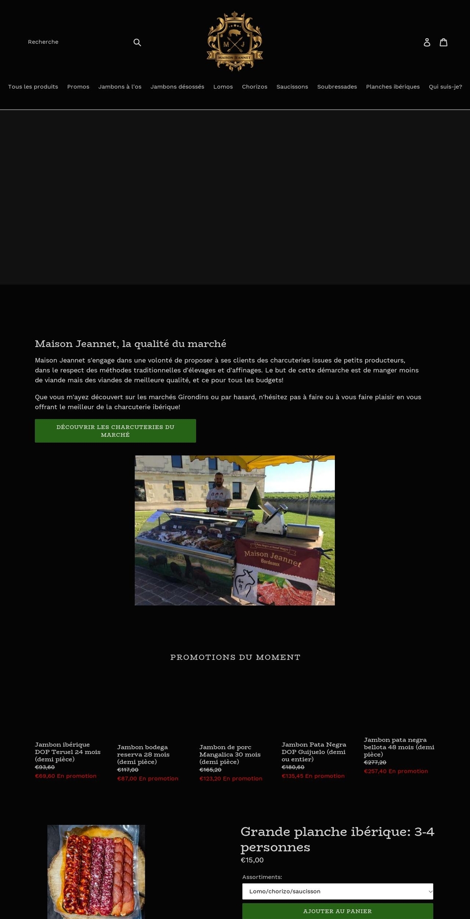 maisonjeannet.com — Shopify storefront screenshot