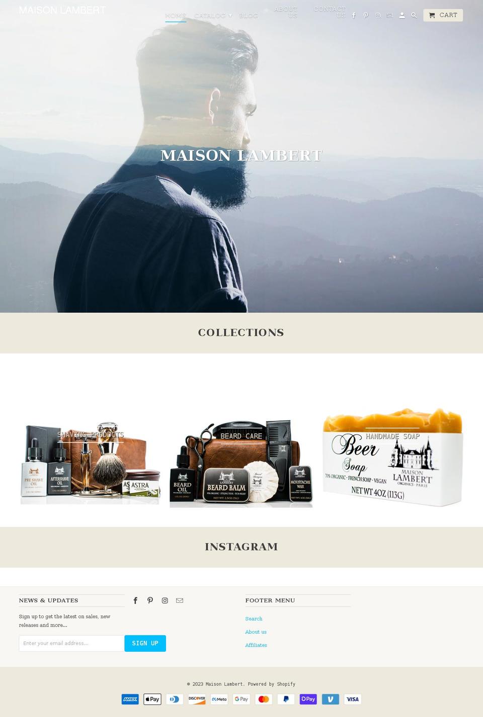 maisonlambert.co shopify website screenshot