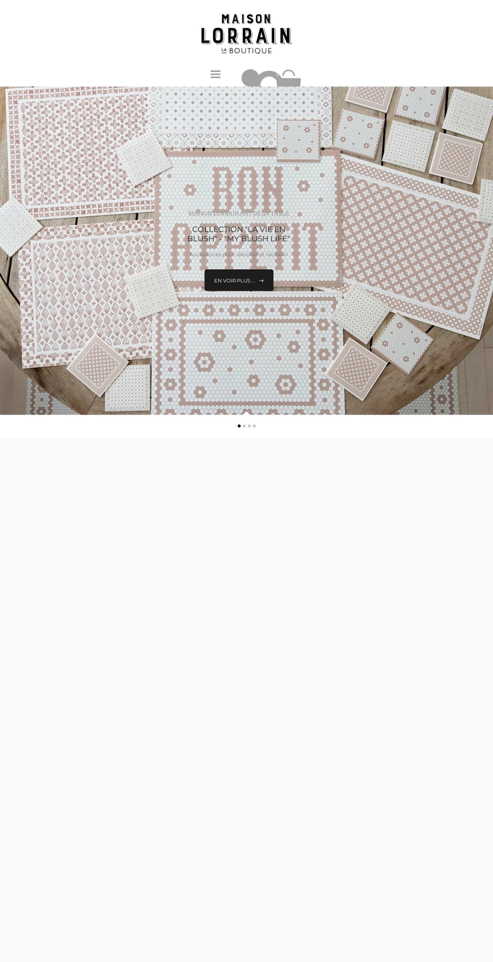 maisonlorrain.com — Shopify storefront screenshot