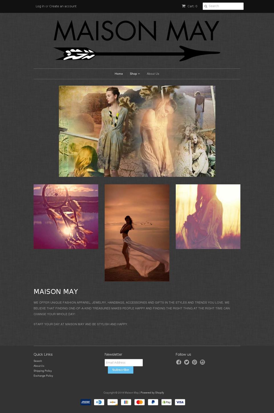 maisonmay.com — Shopify storefront screenshot