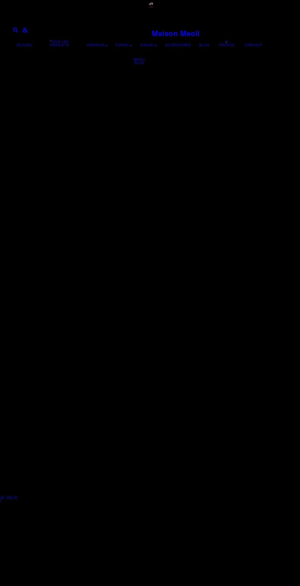 maisonmeoli.com shopify website screenshot